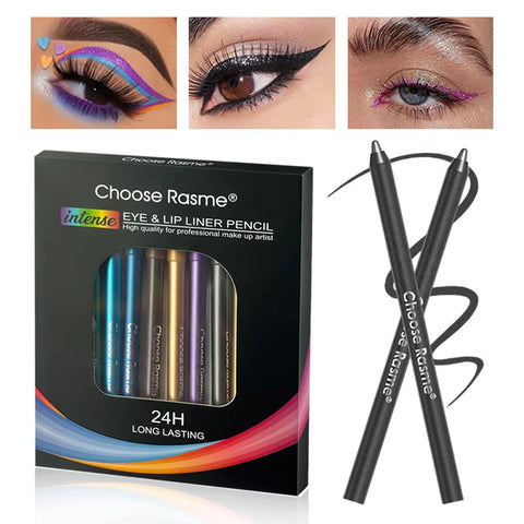 12-Color Glitter Eyeliner Set - Long-lasting Shimmer Liquid Eye Makeup