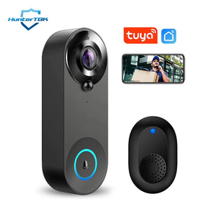 1080p Wireless Video Doorbell Camera, WiFi Smart Home Security, Motion Detect, Night Vision, Tuya Intercom