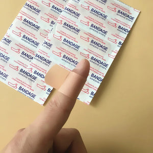 100pcs Adhesive Bandages 72x19mm First Aid Skin Plaster Wound Dressing Strips