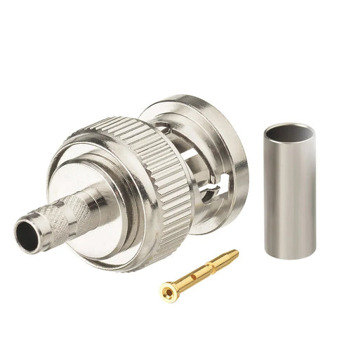 75 Ohm BNC Male Connector for Mini RG59 Belden 1855A 6G-SDI 4K UHD HD Video Camera