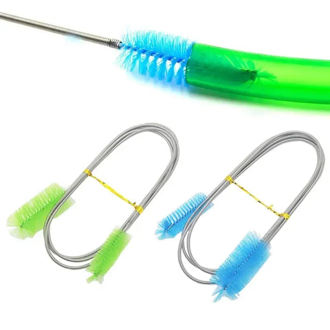 Aquarium Water Tank Cleaning Brush Set - Filter Pump, Lily Tube & Hose Tools for Fish Tank Maintenance