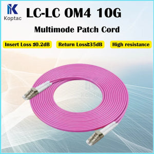 "100g 40Gbps OM4 Fiber LC-LC Patch Cable 50/125 2m Multimode Duplex"