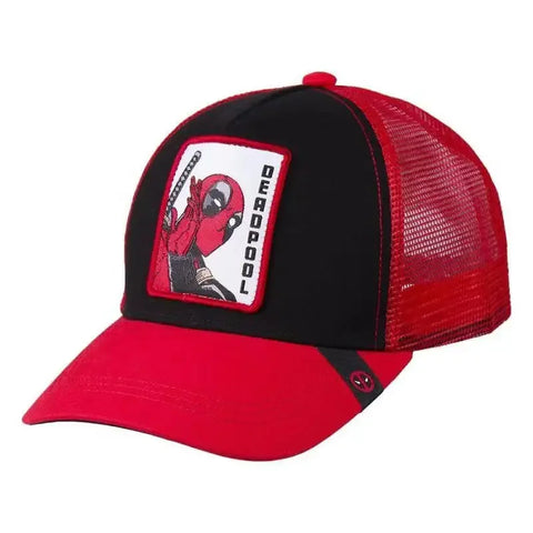 Deadpool Cartoon Snapback Cap Adjustable Cotton Baseball Hat for Women, Hip Hop Style Dad Cap