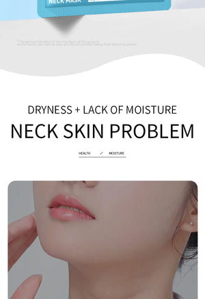 10-Pack Hydrating Firming Neck Masks with Hyaluronic Acid Skincare Set