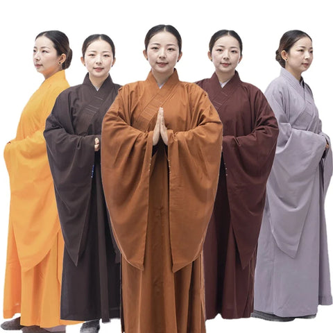 6 Colors Taiwan Linen Monk Robes: Adult Buddhist Meditation & Confession Gown