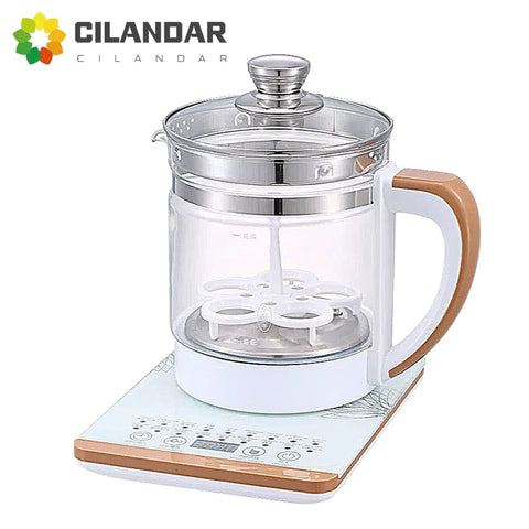 Dual Voltage Tea and Decoction Glass Electric Kettle - Multifunctional Flower Teapot, 110v/220v, Health Pot