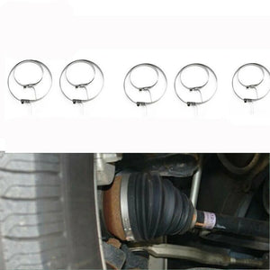 10 Pcs Stainless Steel CV Joint Boot Clamp Kit - Universal Axle Crimp Clips Set