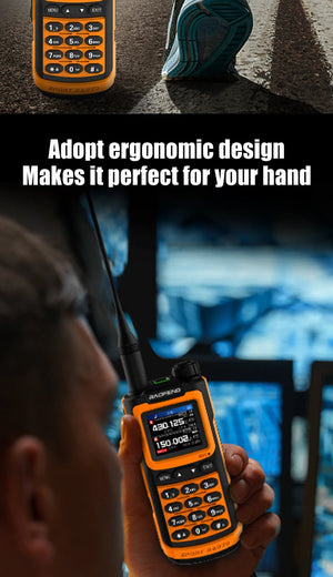 2025 Long Range Walkie Talkie 1000 Channel UHF VHF Ham Radio FM USB-C Charge Waterproof 2-Way Radio