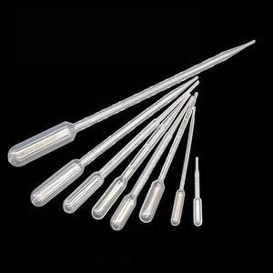 10 Pack Graduated Plastic Pipettes 0.2-10ml Disposable Liquid Droppers for Laboratory Use