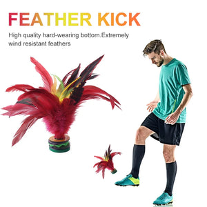 10-Pack Colorful Feather Jianzi Shuttlecocks 20cm – Portable Fitness Kick Game for Fun & Exercise