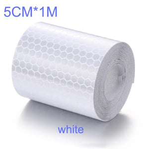 100cm x 5cm Reflective Tape Safety Warning Sticker for Cars & Motorcycles