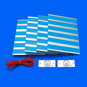 100pcs SMD LED Lamp Beads with Lens & Filter for 32-75" TV Repair, 2m Cable, Backlight Strip Accessories
