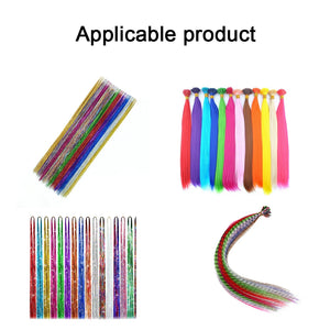 1000pcs Micro Silicone Lined Crimp Beads Rings for Hair Extensions Tools 5.0x3.0mm Wig Links