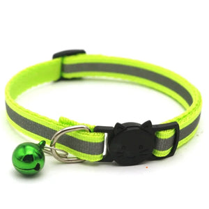 10-Pack Adjustable Cat & Kitten Safety Collars with Bells - Pet Collar Set