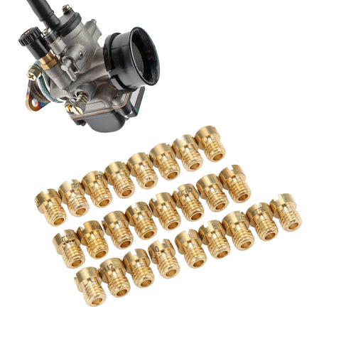 25pcs Carburetor Main Jet Set 55-115 M5 Thread for Dellorto PHBG Replacement Nozzle