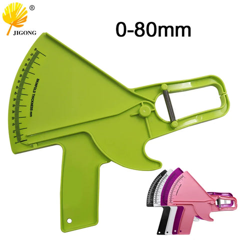 Body Fat Caliper & Measuring Tape 0-80mm Skinfold Analyzer Fitness Tool