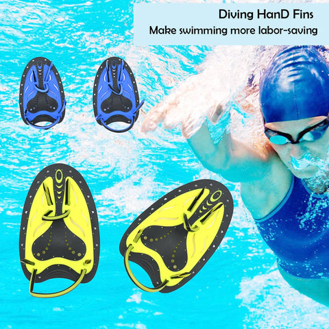 Adjustable Swim Training Hand Paddles for Men & Women - 1 Pair Fitness Swim Paddles