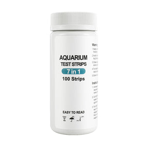 100pcs Aquarium Water Test Strips 7-in-1 Freshwater Saltwater PH Kit