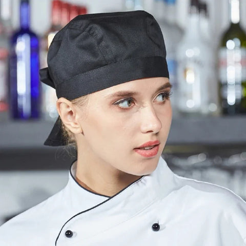Adjustable Chef Hat for Kitchen, Catering, Bakery, Waitstaff - Breathable Cook Caps for Restaurants & BBQ