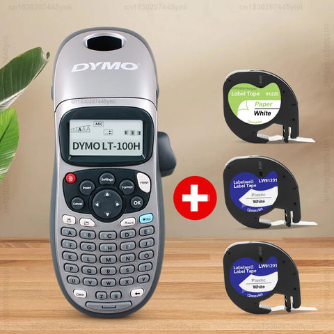 Handheld Label Maker LT100H Portable Label Printer with LT Label Tape, Adhesive Sticker Printing Machine