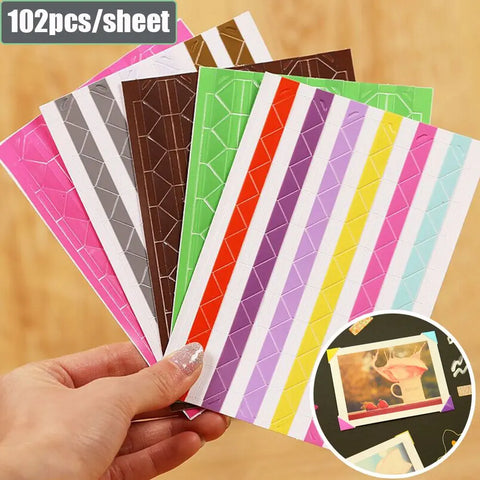 240 Corner Stickers for Scrapbooking, DIY Crafts, Photo Album Decoration Set