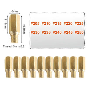 10-Pack Carburetor Main & Slow Pilot Jets M5 6mm for PWK Keihin OKO CVK Motorcycles