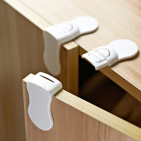 Child Safety Corner Locks for Cabinets & Drawers - 5 Pack
