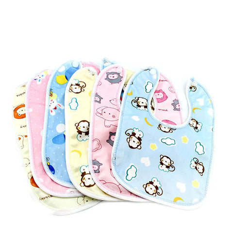 5-Pack Baby Bibs Set Velvet Waterproof Hood Towels for 1-3 Years