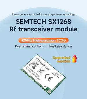 10-Pack Lora SX1268 433MHz RF Modules SMD IPEX 1W High-Precision TCXO Wireless Data Transmitter