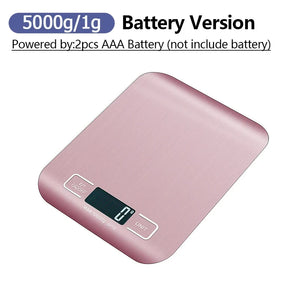 10kg Digital Kitchen Scale, Rechargeable, Stainless Steel, Precision for Cooking & Jewelry Weighing