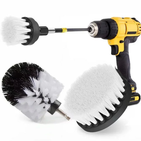 Drill Brush Attachment Power Scrubber for Carpet, Leather, Upholstery Cleaning - Soft Brush Tool
