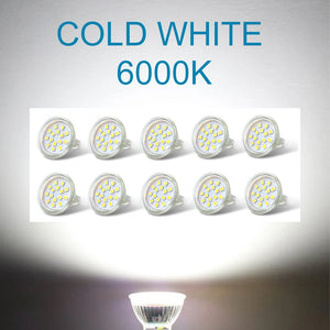 10-Pack MR11 LED Bulbs 5W AC12V No Flicker 120° 2835SMD GU4 Mini Spotlights – Halogen Replacement for Living Room