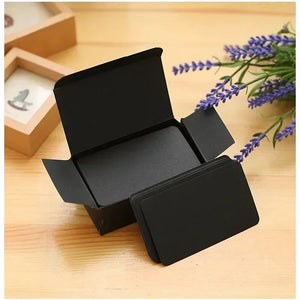 100pcs Kraft Blank Business/Message Cards - Thank You, Bookmark, Label, Learning Cards, Writing Paper