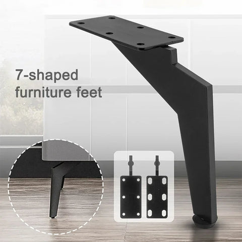 4pcs Adjustable Metal Sofa Legs for TV Cabinet & Tea Table Furniture Hardware