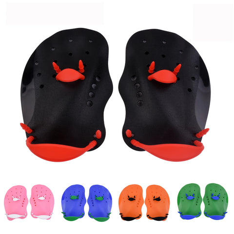 Adult Black Swim Fins for Freestyle Training and Diving