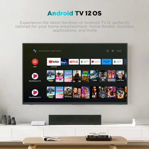 Google & Netflix TV Box Android 12 Amlogic S905Y4 2GB/32GB 4K Dual WiFi BT5.0 Voice Control Streaming