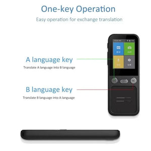 Portable T16 AI Voice Translator: 138 Languages, Real-Time, 3.1" Screen, Offline Capability, Voice Record
