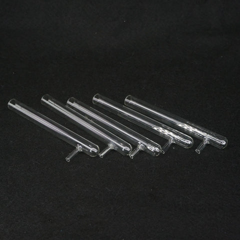 5pcs 20x200mm Glass Test Tubes with Vacuum Side Arm for Lab Experiments