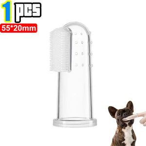 10-Pack Pet Finger Toothbrush - Silicone Dental Care for Dogs & Cats - Tartar Removal, Breath Freshener