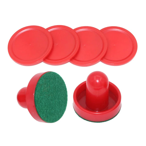 8pcs Standard Air Hockey Pushers & Pucks Set - Replacement Accessories for Game Tables