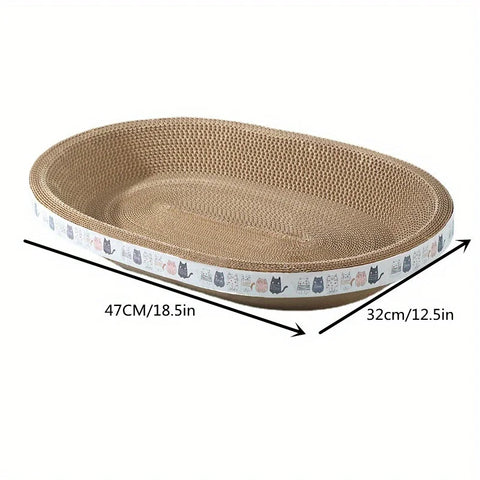 Cat Scratcher Pad Set, Corrugated Cardboard for Grooming & Play