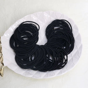100pcs Elastic Hair Ties Rubber Bands Thin Ponytail Scrunchies for Women Men Hair Accessories
