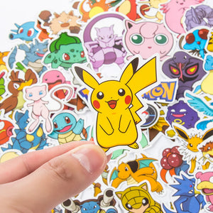 Kawaii Anime Stickers - Cute Waterproof Cartoon Decals for Laptops, Suitcases, Bikes (10/30/50 Pcs)