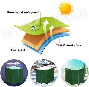 1000L IBC Tote Container Cover, Waterproof UV-Resistant Outdoor Protection