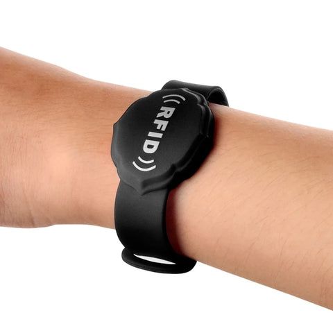 Adjustable NFC RFID Wristband 13.56MHz – Waterproof Silicone Bracelet, Writable CUID UID S50, Android App MCT Support