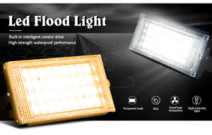 100W LED Flood Lights Outdoor Waterproof IP65, 4-Pack, 50W/110V/220V Spotlights for Garden, Garage, Yard Lighting