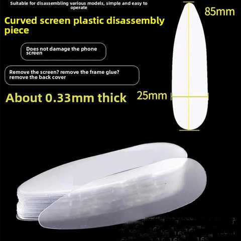 100pcs Plastic Pry Opening Tools for Screen Repair Compatible with Samsung Huawei Curved Edge LCD