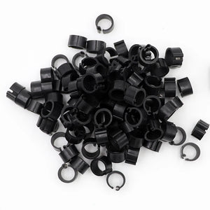 100-Pack 8mm Colored Bird Leg ID Bands for Pigeons Parrots