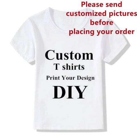 Custom Kids T-Shirts DIY Print Your Design | Boys & Girls Tee Shirts Printing | Contact Seller First