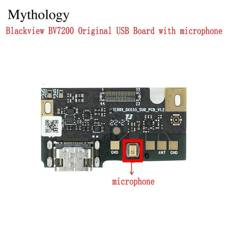 Blackview BV7200 USB Board Microphone Dock Connector Charger Circuit Mobile Repair Parts